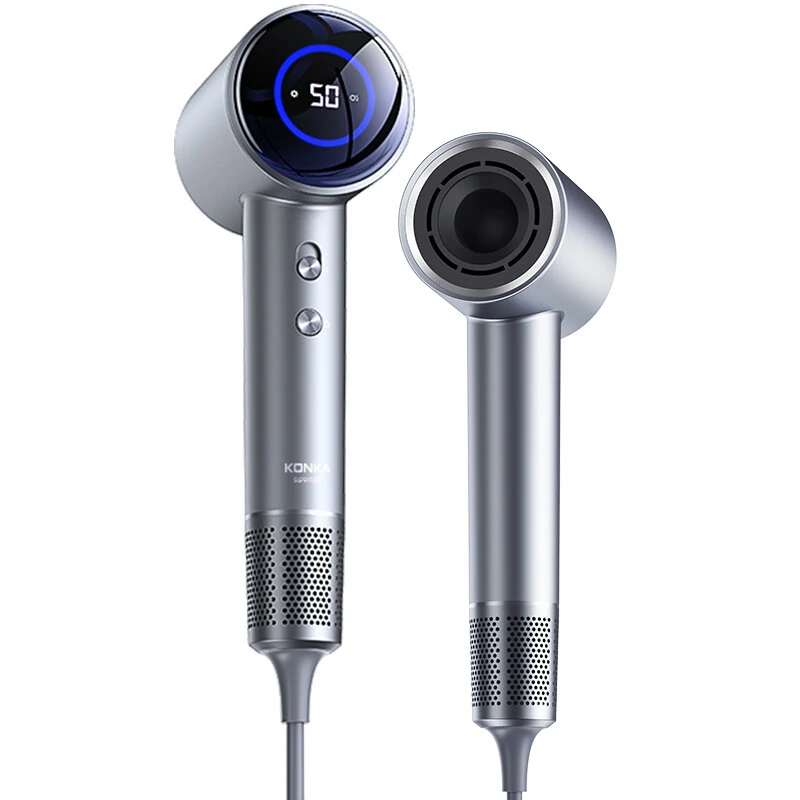 (image for) KONKA D3 1600W Hair Dryer Professional LCD Display Hair Dryer Powerful Negative Ion High Speed Hair Dryer